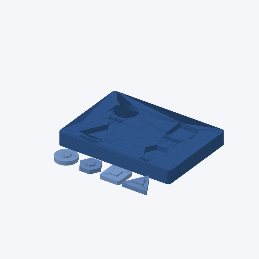 Actual STL model preview: Sorting & shape-matching sets