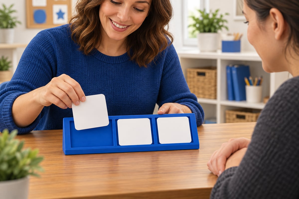 Illustrated example of visual schedules & routine boards in a hands-on activity