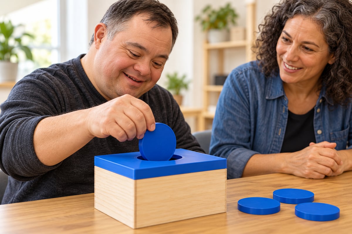 Illustrated example of structured-work activity pieces in a hands-on activity